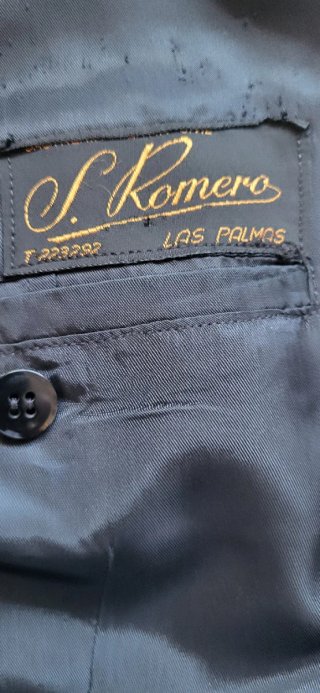 Traje azul de paseo