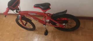 Bicicleta niño roja