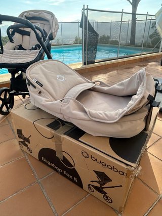 Carrito bugaboo fox 5 con capazo y silla. C. Taupe