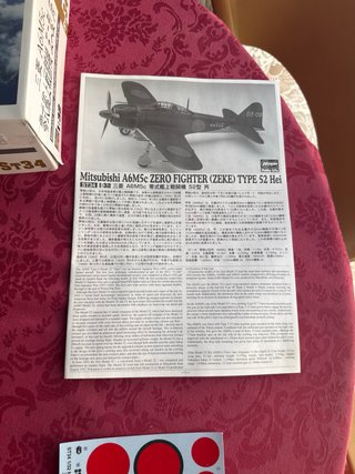 Maqueta avión Mitsubishi A6M5c Zero Zeke Type 52