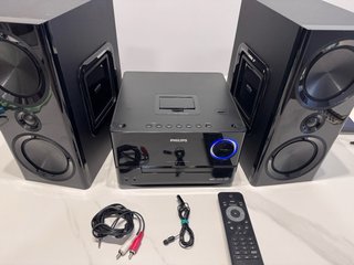 Philips DCM3020/12 60W con altavoces CD, USB, FM