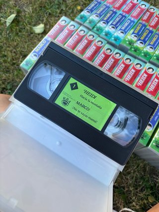 Conjunto de cintas VHS Heidi y Marco