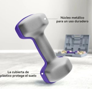 Juego de Mancuernas 6 Piezas 2x1 kg 2x2 kg 2x3k