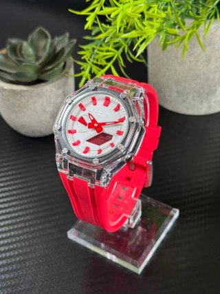 Reloj G-Shock Rojo Blanco