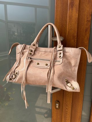 Borsa in vera pelle genuina lilla