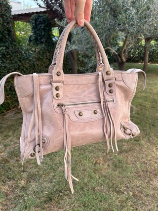 Borsa in vera pelle genuina lilla