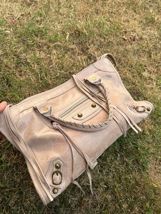 Borsa in vera pelle genuina lilla