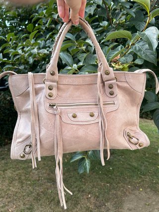 Borsa in vera pelle genuina lilla