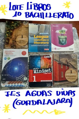 Lote libros 1° Bachillerato IES Aguas Vivas GU