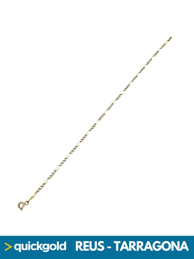 035-05-01048 PULSERA ORO 18K FIGARO 19.5CM
