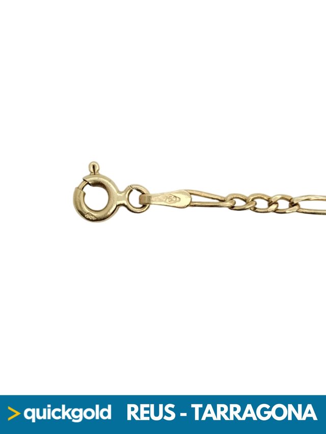 035-05-01048 PULSERA ORO 18K FIGARO 19.5CM