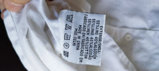 Camisa blanca vintage lino y algodón