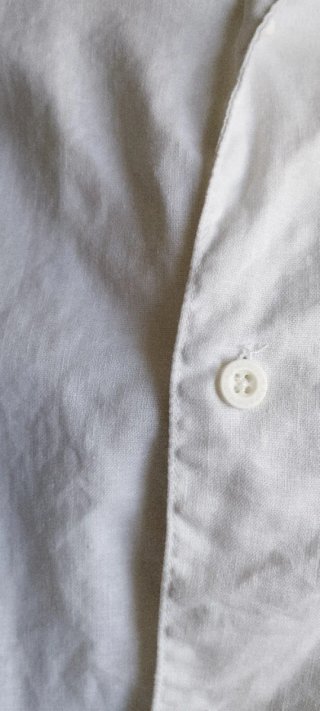 Camisa blanca vintage lino y algodón