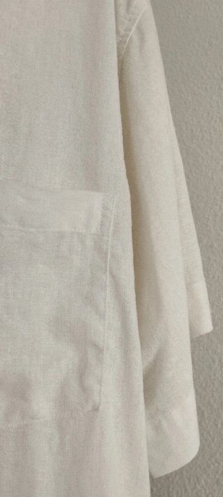 Camisa blanca vintage lino y algodón
