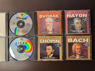 6 CDs de musica clásica colección The Best Of