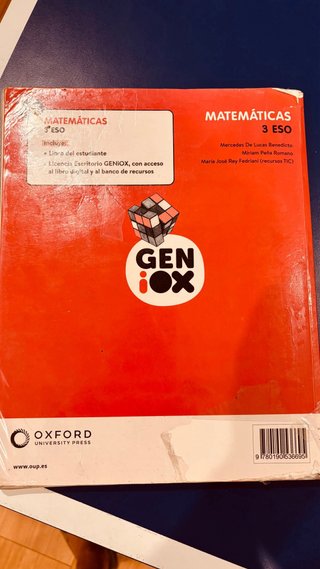 Libro matematicas ESO 3 oxford