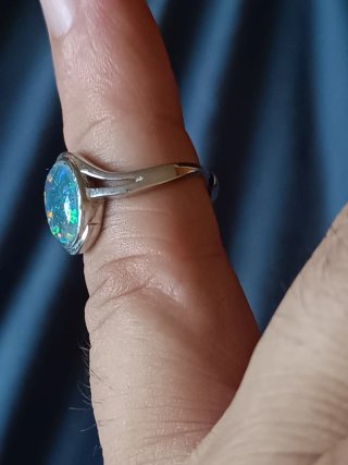 Anillo plata Opalo triplete Austaliano