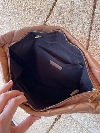 Bolso marrón ocre grande parfois