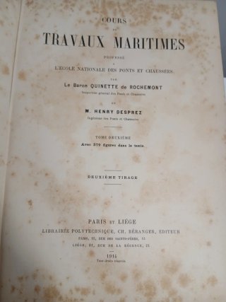 Curso de trabajos Marítimos. Obra historica año191