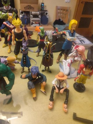 Lote de figuras dragón ball one peace