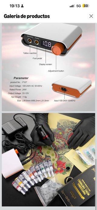 Kit de Tatuaje  STIGMA Pro Maquina de Tatuar