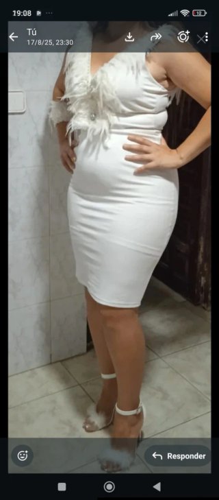Vestido de plumas
