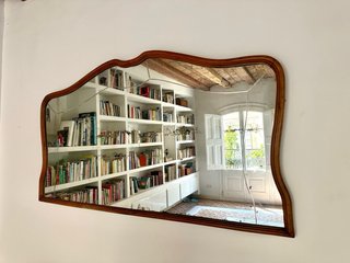 Espejo antiguo de madera