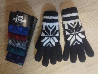 Lote Calcetines y Guantes Invierno  ( Nuevos )