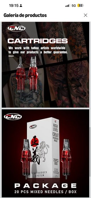 C NC Cartuchos de Tatuaje Aguja para Tatuar #10