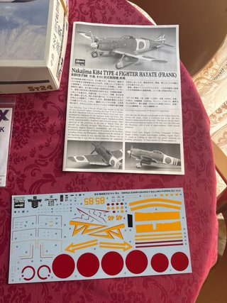 Maqueta avión Nakajima Ki84 Type 4 Hayate Frank