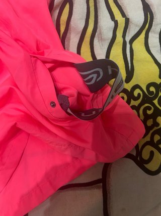 Cortavientos rosa plegable