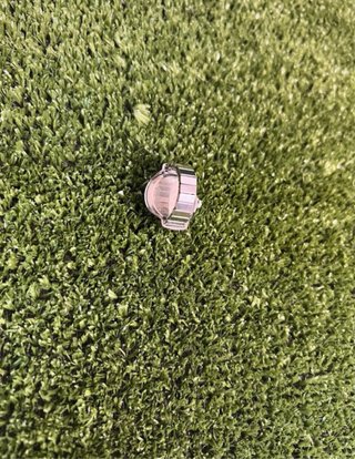 Reloj de anillo Quartz plata agustable de mujer