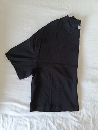 Bershka Camiseta Ancha Negra