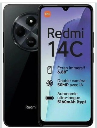 XIAOMI Redmi 14C - Smartphone de 8+256GB, Pantalla