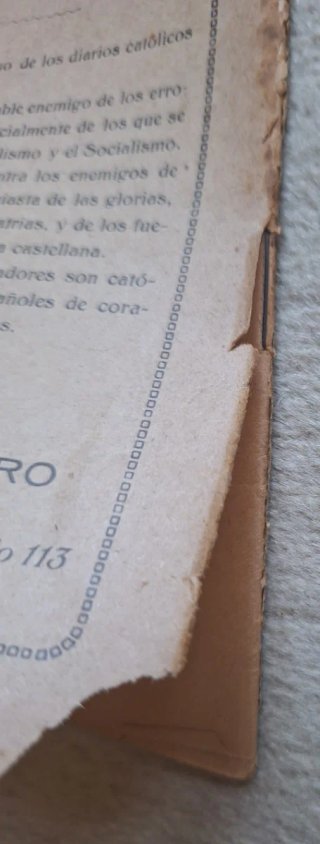 CARLISMO Documento original 1921 – Manuel Senante