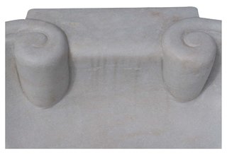 Lavandino in marmo bianco L62xPR46xH18 cm · per il