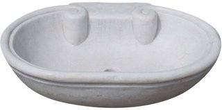Lavandino in marmo bianco L62xPR46xH18 cm · per il