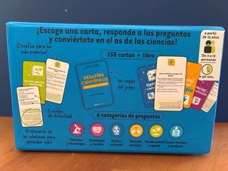 Juego de mesa. Desafíos científicos.