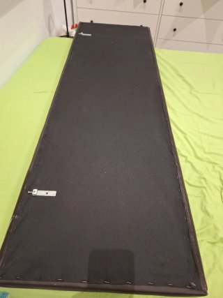 Cabecero de polipiel marrón