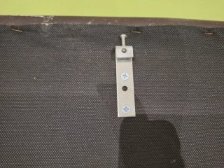 Cabecero de polipiel marrón