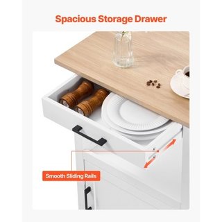 Carrello da cucina con armadietto a un'anta, carre