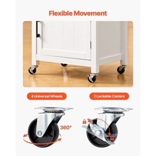 Carrello da cucina con armadietto a un'anta, carre