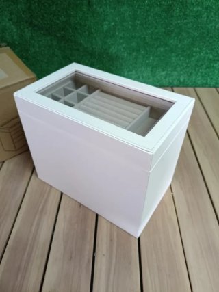 SONGMICS Caja de Joyas, Caja Joyero con 4 Niveles