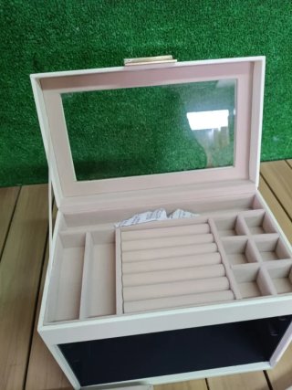 SONGMICS Caja de Joyas, Caja Joyero con 4 Niveles