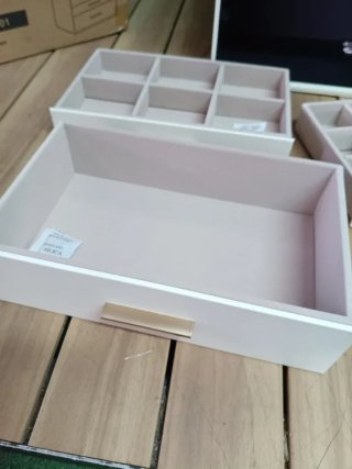 SONGMICS Caja de Joyas, Caja Joyero con 4 Niveles