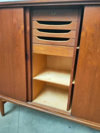 Aparador Alto Teca Mid Century