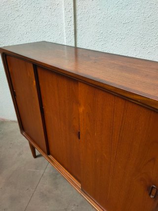 Aparador Alto Teca Mid Century