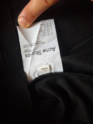 Acne studios longsleeve black
