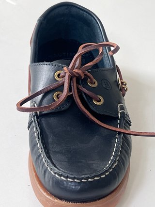 Zapatos nauticos de piel  azul marino a estrenar