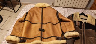 Chaqueta de piel aviador